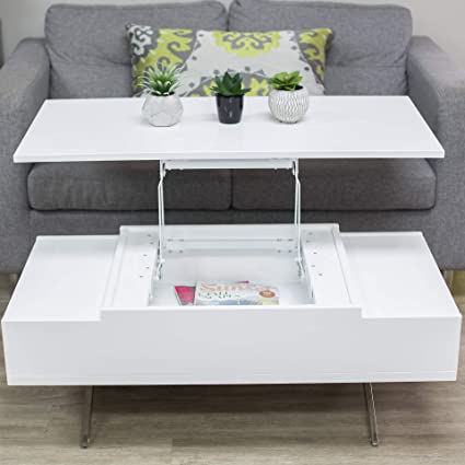 Photo 1 of IN THE MIX STELAR Lift Top Coffee Table, White
