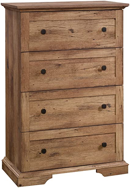 Photo 1 of Sauder New Grange Dresser, L: 34.72" x W: 17.68" x H: 50.87", Vintage Oak Finish
