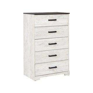 Photo 1 of **PARTS ONLY**
Signature Design by Ashley Shawburn Bedroom Collection 5-Drawer Chest, One Size , Black
