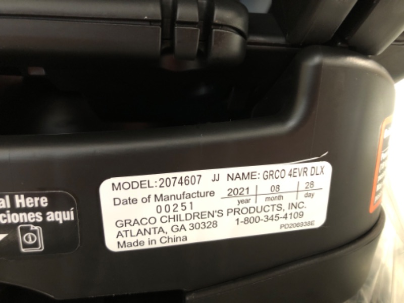 Photo 3 of 2074607 Fairmont 4Ever DLX 4-in-1 Car Seat
