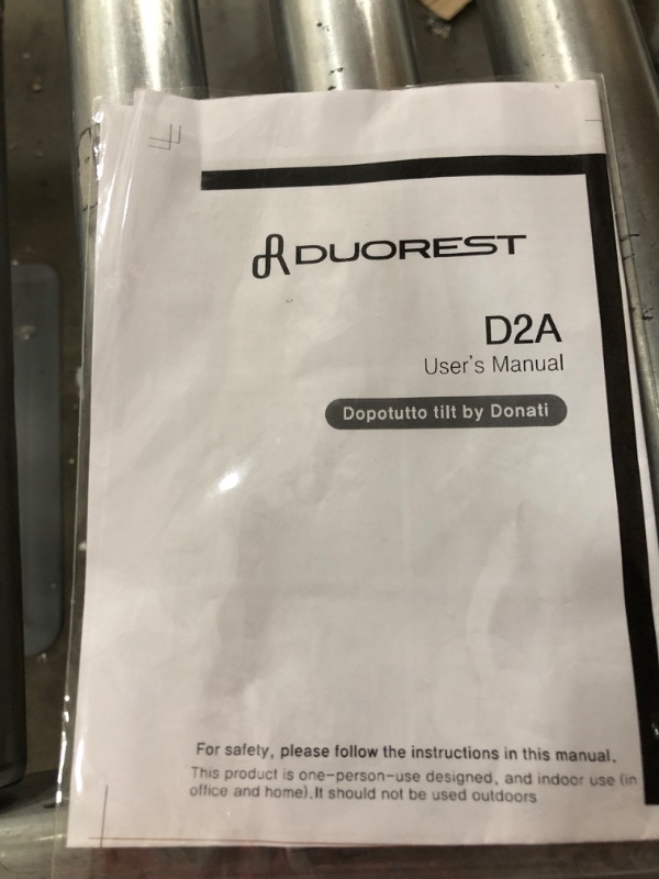 Photo 3 of Duorest D2A Dual Backrest Ergonomic Office Seat, Latex Seat, Thick Padded Cushions, DONTAI’s Self-Tilting Mechanism, Fully Adjustable Headrest and Armrests [Frame: Black/Seat: Black]
