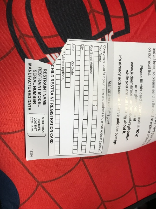 Photo 3 of EXPIRATION: 11/25/2028 KidsEmbrace High-Back Booster Car Seat, Marvel Spider-Man
