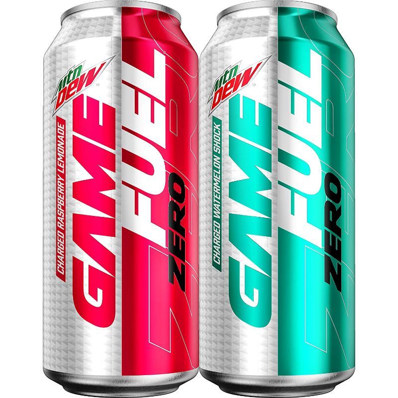 Photo 1 of *EXPIRATION DATE: GREEN CAN 11/27/2021, RED CAN 11/07/2021*
Mountain Dew Game Fuel Zero, 2 Flavor Variety Pack, 16 Fl Oz. Cans (12 Pack)