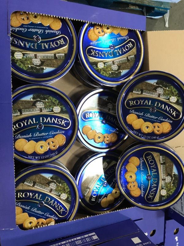 Photo 1 of *EXPIRATION DATE: 01/25/2023*
(12 COUNT) ROYAL DANSK Danish Butter Cookies 340g