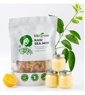 Photo 1 of **NO REFUNDS**
**EXPIRES 04/01/2024**
KIKI Green Sea Moss Raw | Pure 100% Wildcrafted and Sun-dried | Easy to Prepare Seamoss Gel for Masks Smoothies | Packed with Vitamins, Minerals for Immune Support Digestion Thyroid 8 oz 4 PACKS