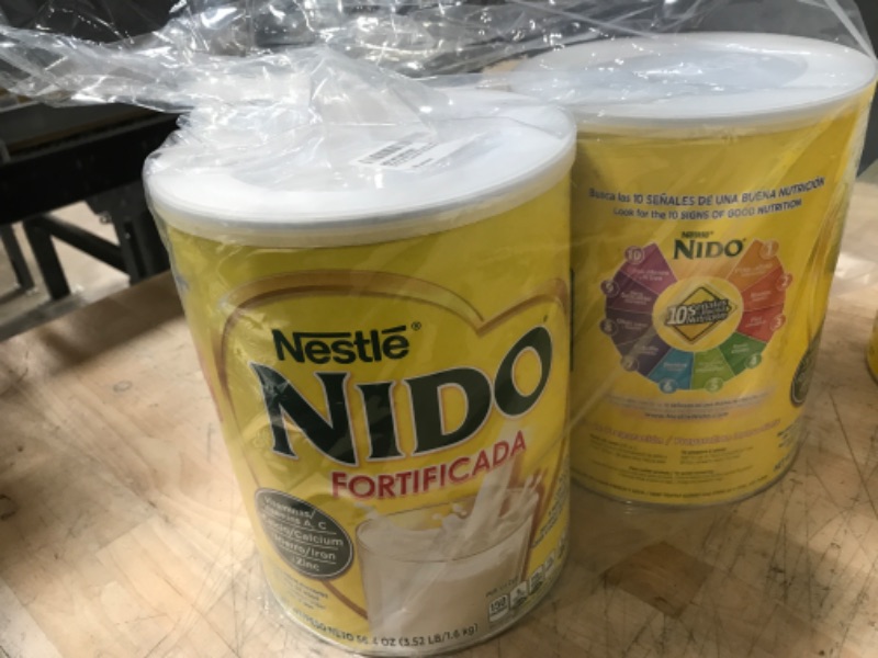 Photo 1 of **EXPIRES03/31/2022**
**NO REFUNDS**
NESTLE NIDO Fortificada Milk Canister, 2 PZ