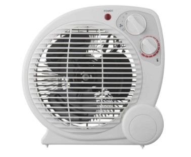 Photo 1 of 1500-Watt Electric Fan Forced Portable Heater, White
