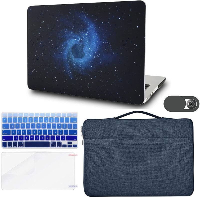 Photo 1 of KECC Compatible with MacBook Pro 13 inch Case A2159 A1989 A1706 A1708 Touch Bar Plastic Hard Shell + Keyboard Cover + Sleeve Bag+ Screen Protector + Webcam Cover (Blue)
