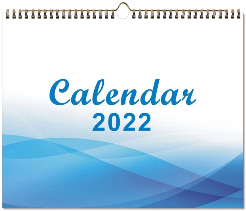 Photo 1 of 2022 Calendar - Monthly Wall Calendar from Jan 2022 - Dec 2022, 14.5 x 11.8 Inches, with Julian Date,Twin-Wire Binding, Hanging Hook, Thick Paper, Lots of Space for Notes, Organizing & Planning
SET OF 2 