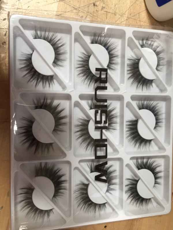 Photo 1 of 18 Pairs Long Wispy Natural Look & Dramatic Faux Mink Lashes Mixed Length Eyelashes 3D False Lashes 2 Lash Pack
