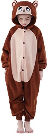 Photo 1 of CANASOUR Christmas Animal Costumes Anime Cosplay Kids One-Piece Pajamas- SIZE 8
