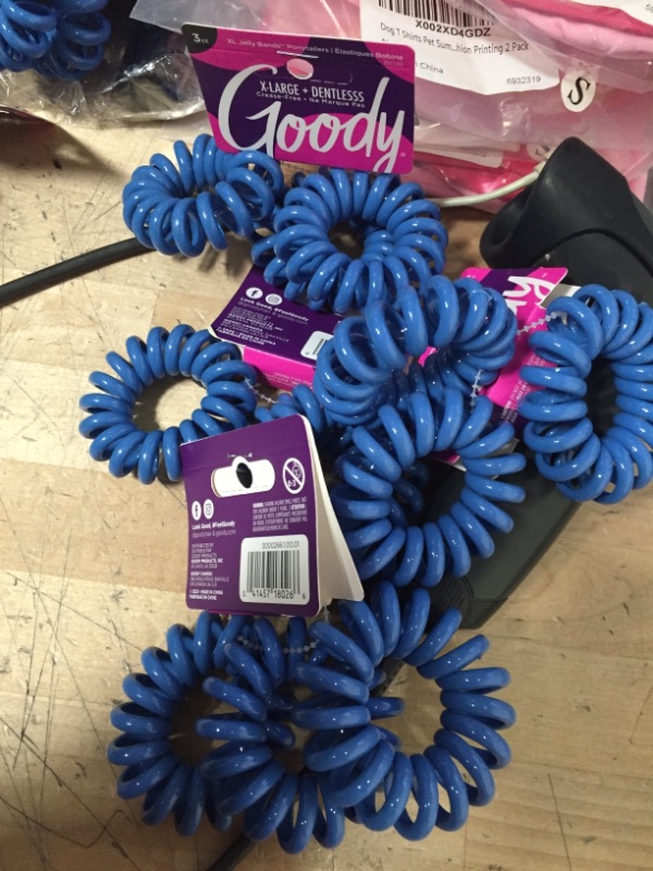 Photo 1 of Goody Dentless Jelly Bands Elastic Thick Hair Coils - 3 Count, Blue - Medium Hair to Thick Hair - Hair Accessories for Women and Girls - Perfect for Long Lasting Braids, Ponytails and More
SET OF 4