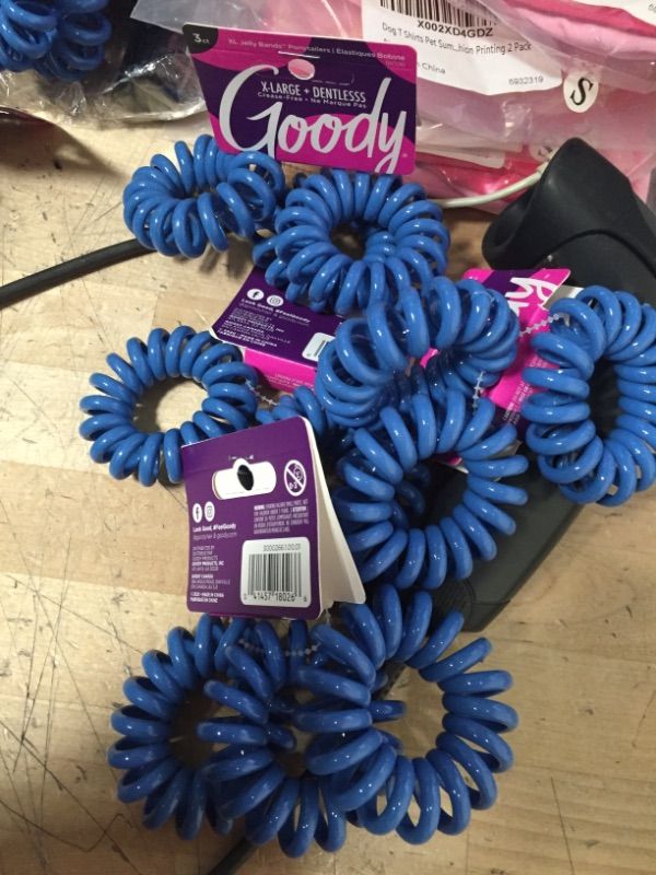 Photo 2 of Goody Dentless Jelly Bands Elastic Thick Hair Coils - 3 Count, Blue - Medium Hair to Thick Hair - Hair Accessories for Women and Girls - Perfect for Long Lasting Braids, Ponytails and More
SET OF 5