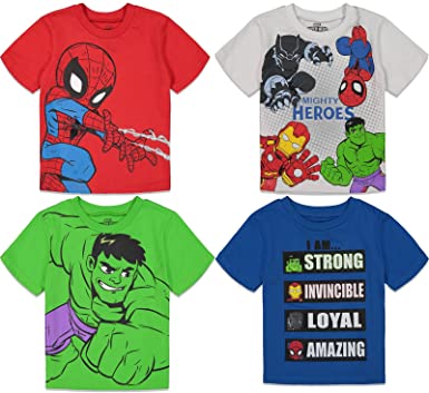 Photo 1 of Marvel 4 Pack Graphic T-Shirt- 5T
