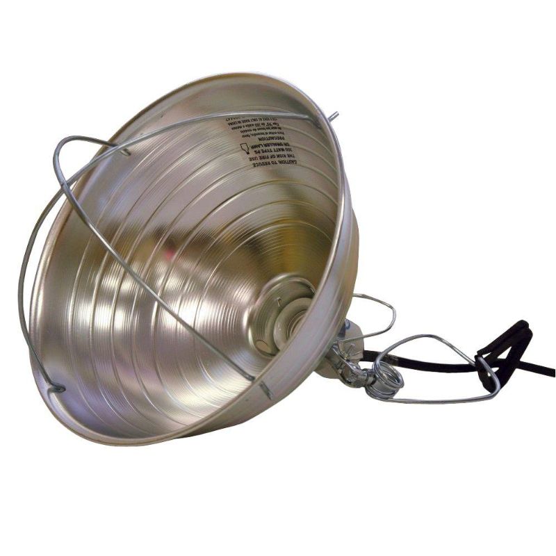 Photo 1 of *READ BELOW** B38100 .25 in. X 100 Ft. Vinyl Micro Tube, Brown - BUNDLED WITH - HDX 300-Watt 10-1/2 in. Brooder Clamp Work Light

