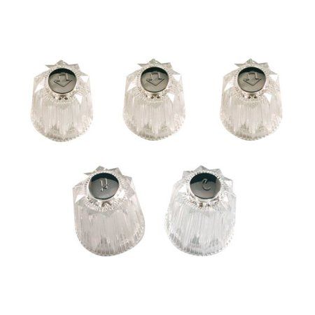 Photo 1 of 12-25442 Price Pfister Tub & Shower Windsor & Contessa Crystal Handle Faucets- Pack of 5
