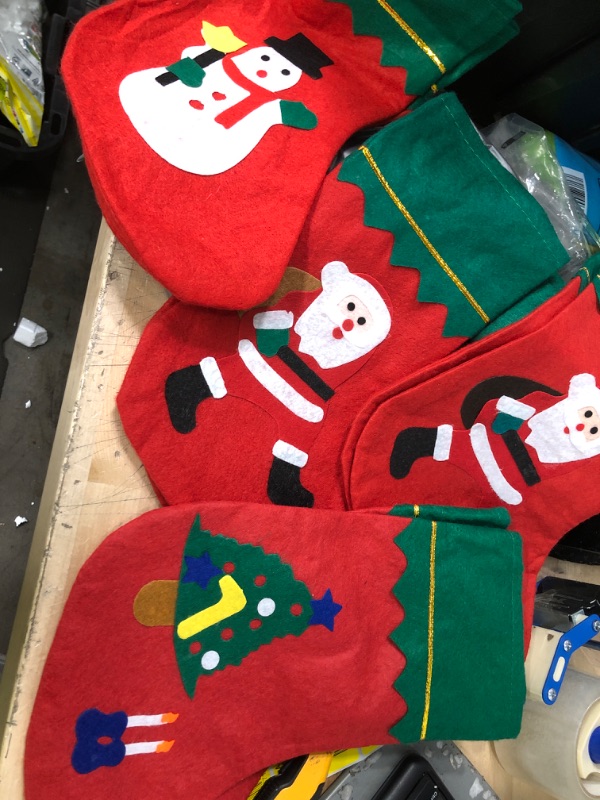 Photo 1 of 10 PAIRS 14 INCH HOLIDAY DECORATION STOCKINGS 