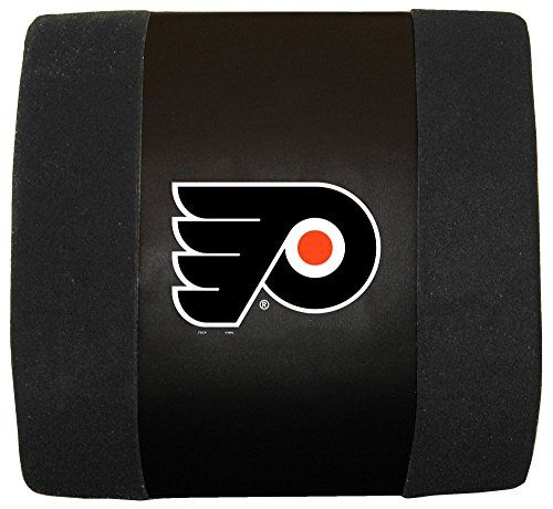 Photo 1 of Fremont Die NHL Philadelphia Flyers Lumbar Seat Cushion, Fits Most Automobile Seats with Elastic Strap, Black/Team Colors
