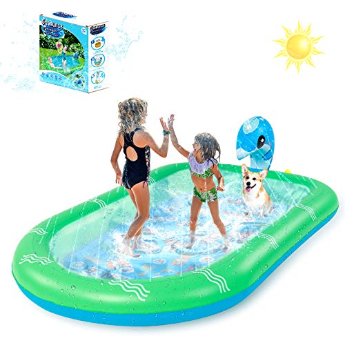 Photo 1 of Chomunce Splash Pad for Kids Inflatable Sprinkler Pool Outdoor Water Toys