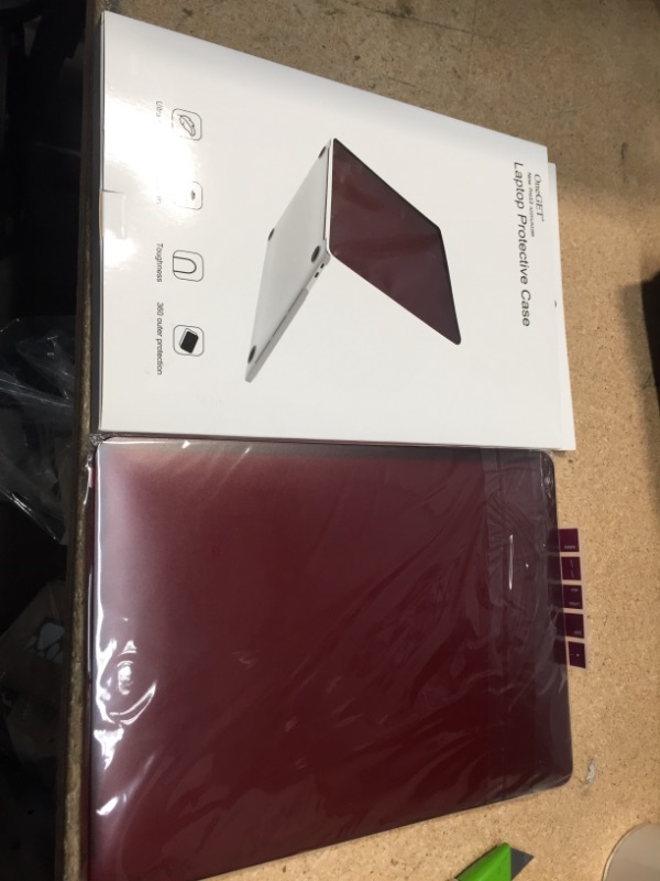 Photo 2 of **SET OF 2**
OneGET Compatible with MacBook Pro13 Inch Case 2020 2019 2016 Release A2338 M1 A2289 A2159 Hard Shell &Keyboard Cover&Screen Protector Minimalist Thin Matte(Translucent Wine Red)
