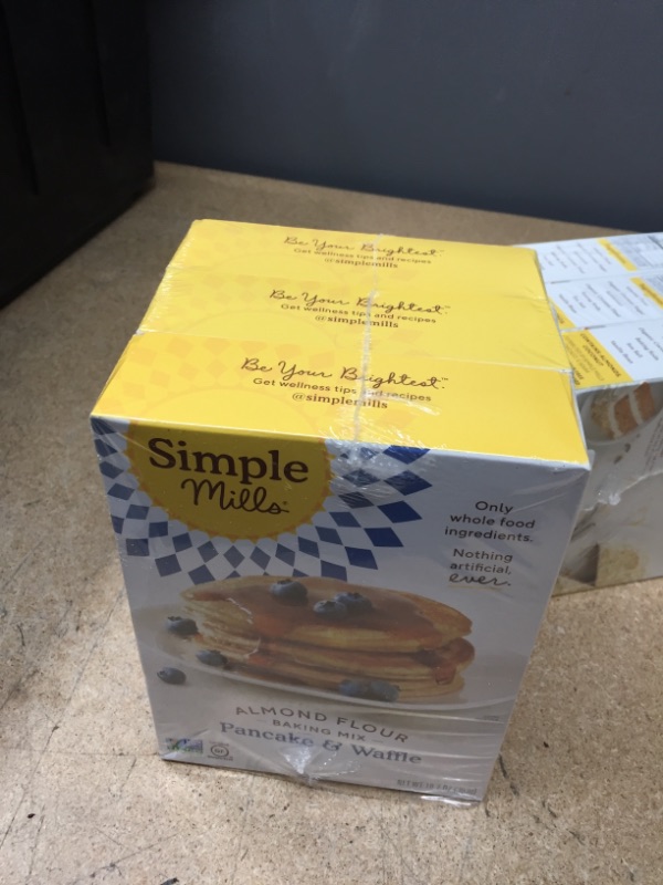 Photo 4 of  EXP:12/17/2021, 02/17/2021, 12/23/2021 **SOLD AS IS, NON-REFUNDABLE**
Simple Mills, Baking Mix Variety Pack, Pancake & Waffle, Pizza Dough, Vanilla Muffin & Cake Variety Pack, 3 Count 
