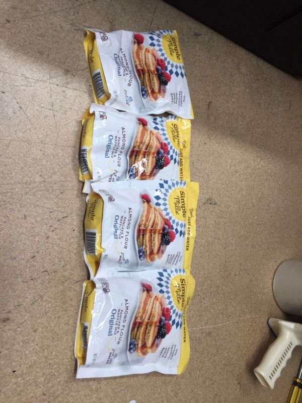 Photo 1 of EXP:02/12/2022 **SOLD AS IS, NON-REFUNDABLE** PACK OF 4
Simple Mills Just Add Water Almond Flour Pancake & Waffle Mix, Gluten Free, Good for Breakfast, Nutrient Dense, 12oz