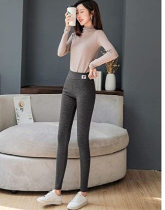 Photo 1 of FLORENCE IISA Winter Sherpa Lined Leggings for Women Cashmere Leggings, Super Thick High Waist Fleece Lined Legging (Large)
