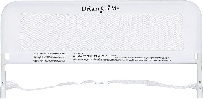 Photo 1 of Dream On Me Mesh Security Rail / Twin Size Bed Security Rail / Safe Security Rail, White
