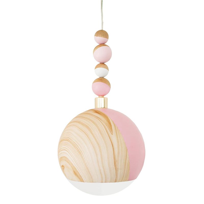 Photo 1 of 2 pack
NoJo Hanging Ceiling Pendant Light, Pink/White/Brown/Pink/Gold
