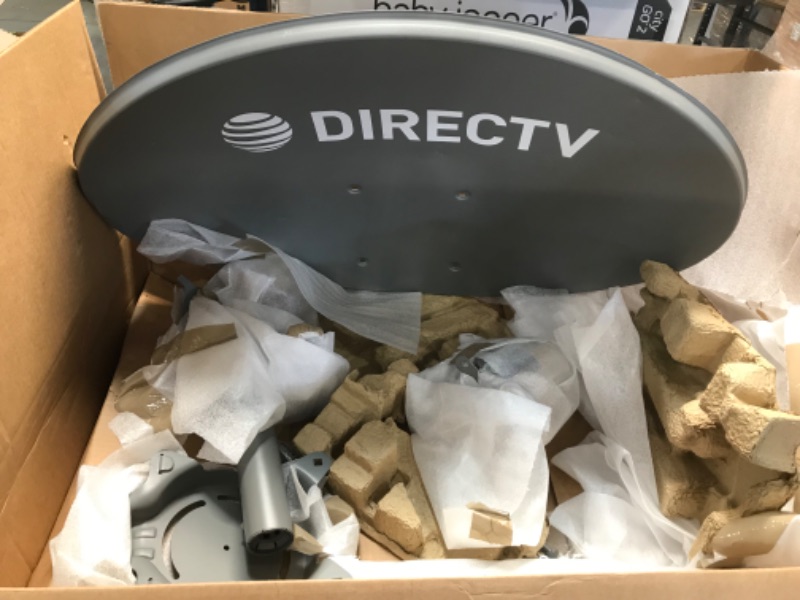 Photo 1 of DIRECTV AU9-SL3-SWM Three LNB Ka/Ku Slim Line Dish Antenna SL-3 LNB Combo
