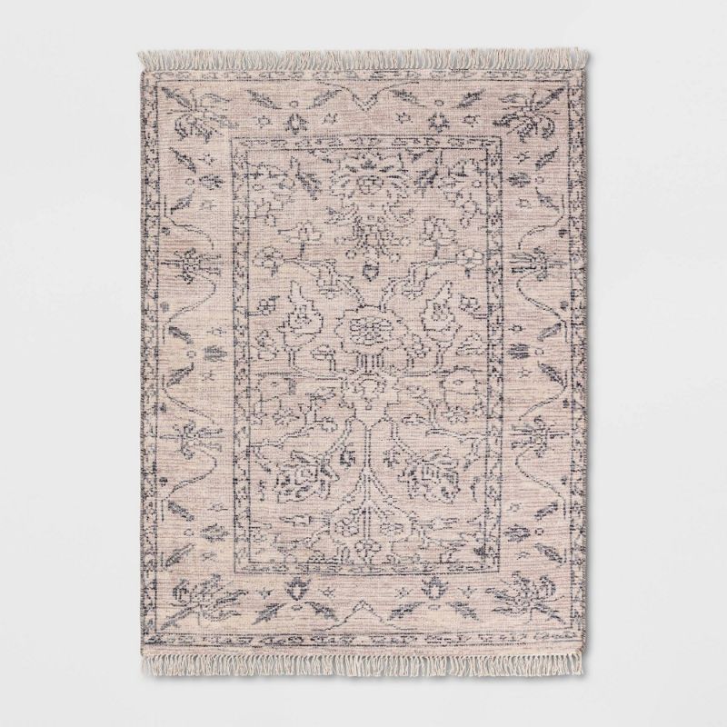 Photo 1 of 5'x7' Bradley Antique Persian Style Rug Cream - Threshold™
