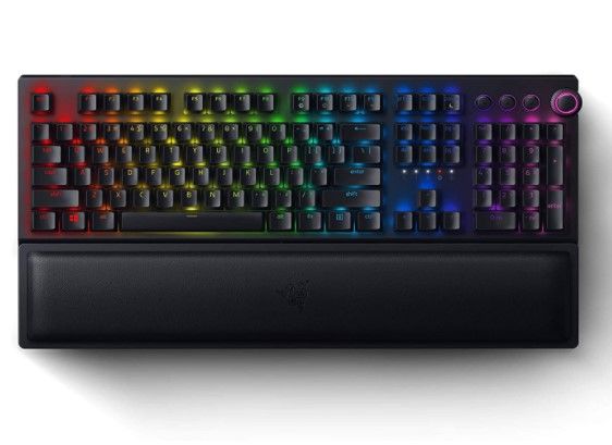 Photo 1 of Razer BlackWidow V3 Pro Mechanical Wireless Gaming Keyboard: Yellow Mechanical Switches - Linear & Silent - Chroma RGB Lighting - Doubleshot ABS Keycaps - Transparent Switch Housing - Bluetooth/2.4GHz
