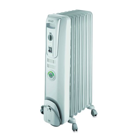 Photo 1 of DeLONGHI ComforTemp Oil-Filled Radiator, Off-White, 13 4/5 X 9 1/10 X 25 1/5

