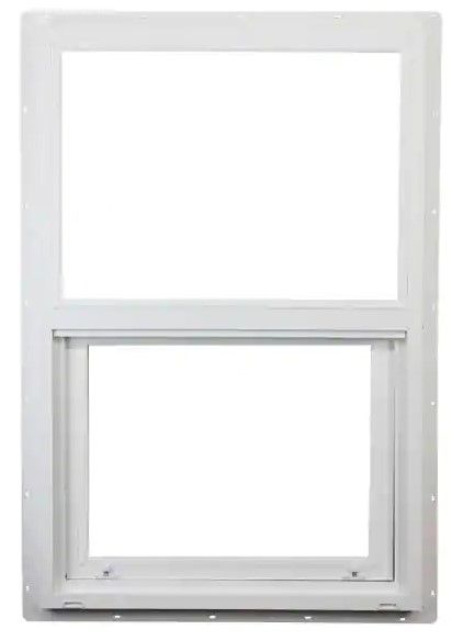 Photo 1 of 35.5 in. x 59.5 in. Classic Series White Vinyl Single Hung Window with HPSC Glass,