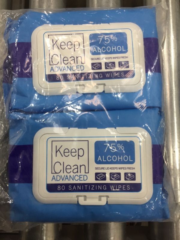 Photo 1 of 75% Alcohol Hand Sanitizer Wipes, 2 Packs of 80