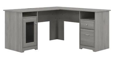 Photo 1 of *INCOMPLETE BOX 1 OF 2* Bush Furniture Cabot 60W L Shaped Computer Desk, 

