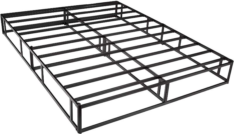 Photo 2 of Amazon Basics Smart Box Spring Bed Base, 9-Inch Mattress Foundation - Queen Size, Tool-Free Easy Assembly
