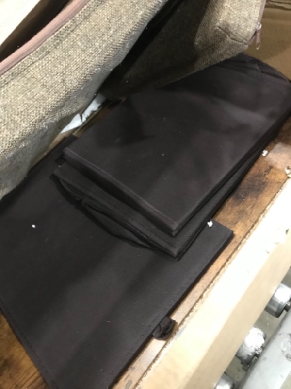 Photo 1 of *USED*
*MISSING hardware*
IWELL Storage Bench, Shoe Bench, Storage Cabinet with Removable Padded Cushion, 3 Drawers,