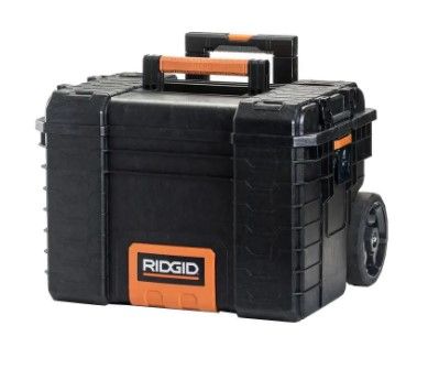 Photo 1 of *USED*
*clips to hold down lid are MISSING*
RIDGID 22 in. Pro Gear Cart Tool Box in Black