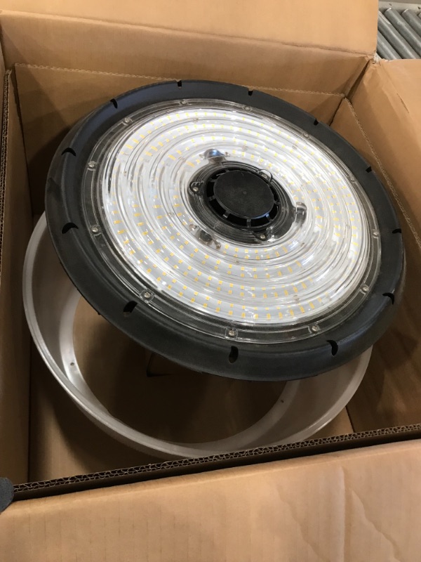 Photo 3 of *MISSING hardware*
Commercial Electric 16 in. 750-Watt Equivalent Integrated LED Dimmable Black High Bay Light 5000K