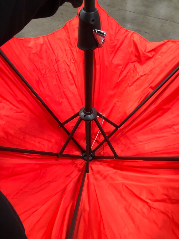 Photo 3 of *USED*
*MISSING pole*
Patio Umbrella, 6 Sturdy Square Ribs (Orange)