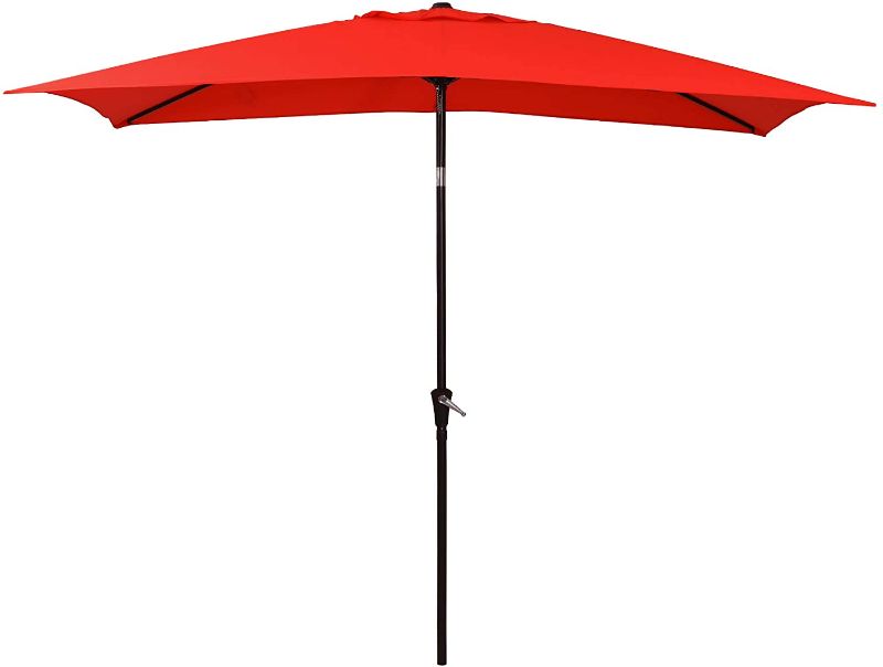 Photo 1 of *USED*
*MISSING pole*
Patio Umbrella, 6 Sturdy Square Ribs (Orange)