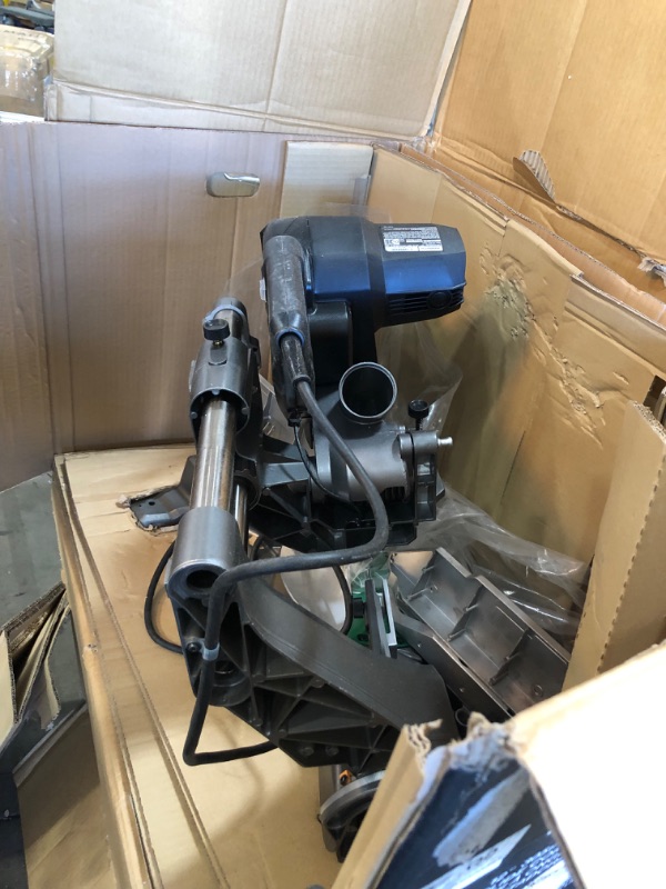 Photo 3 of *USED*
Metabo HPT 12-Inch Sliding Compound Miter Saw, Double Bevel, Laser Marker, Compact Slide System, 15-Amp Motor, Large Sliding Fences, 5 Year Warranty (C12RSH2S)
