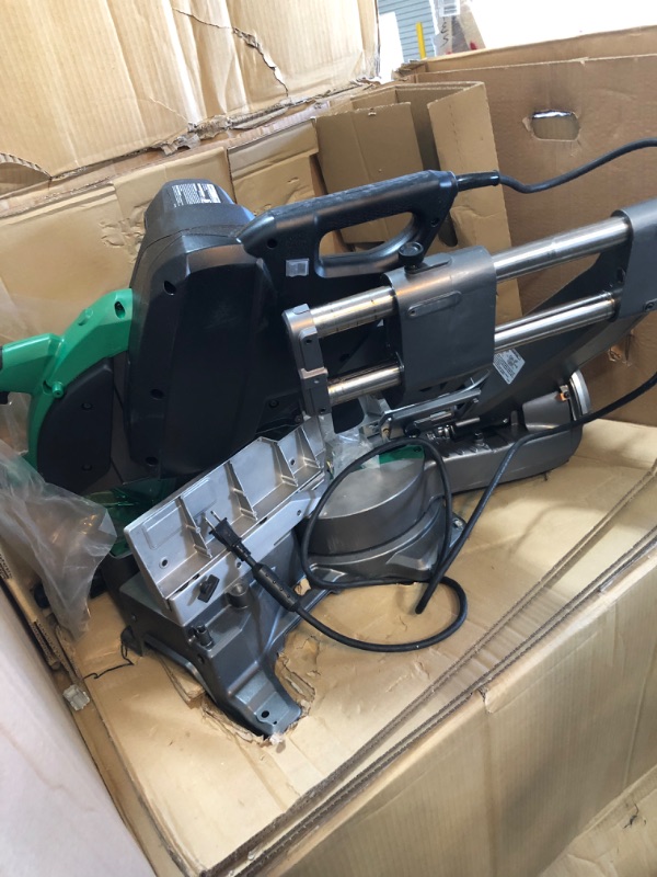 Photo 2 of *USED*
Metabo HPT 12-Inch Sliding Compound Miter Saw, Double Bevel, Laser Marker, Compact Slide System, 15-Amp Motor, Large Sliding Fences, 5 Year Warranty (C12RSH2S)
