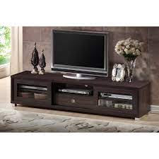 Photo 1 of *box 1 of 2, NOT COMPLETE*
Baxton Studio Beasley 70-Inch Dark Brown TV Cabinet with 2 Sliding Doors and Drawer