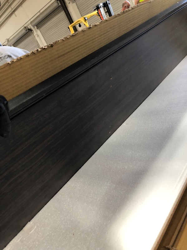Photo 1 of *box 1 of 2, NOT COMPLETE*
Baxton Studio Beasley 70-Inch Dark Brown TV Cabinet with 2 Sliding Doors and Drawer