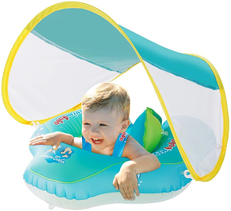 Photo 1 of Baby Swimming Float Inflatable Pool with Sun Canopy - Age of 3-24 Months