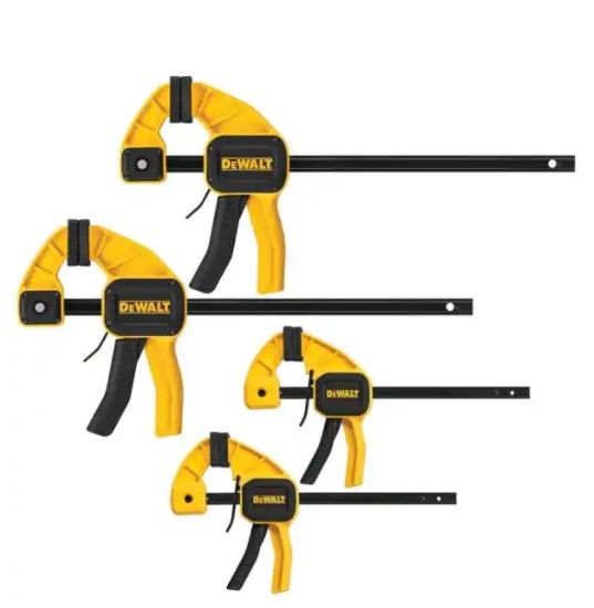 Photo 1 of **MISSING ONE** DEWALT Medium and Large Trigger Clamp (4-Pack)