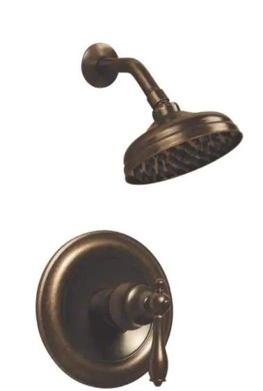 Photo 1 of **missing hardware** Glacier Bay Estates Single-Handle 1-Spray Shower Faucet in Heritage Bronze (Valve Included)