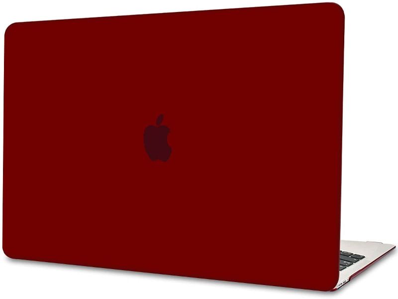 Photo 1 of OneGET Compatible with MacBook Air 13 Inch Case 2020 2019 2018 Release A2337 M1 A2179 A1932 Hard Shell &Keyboard Cover&Screen Protector Minimalist Thin Matte Case (Translucent Wine Red)
